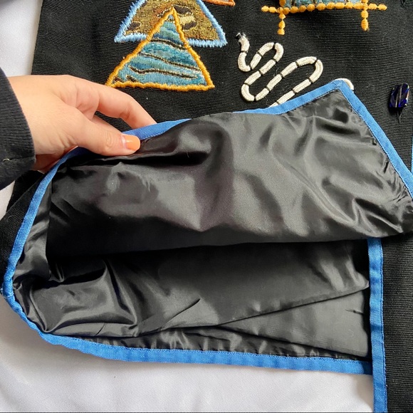 HP⭐️ Vintage 80s Abstract Patchwork Coat - Picture 3 of 15